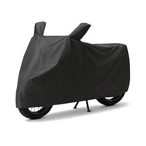 bike cover compatible with tvs sport ks  durable lightweight fabric  uv protection  dustproof  mirror protection  windproof lock belt