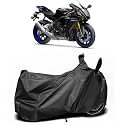 Bike Cover Compatible with Yamaha YZF R15 V3 | Durable Lightweight Fabric | UV Protection | Dustproof | Mirror Protection | Windproof Lock Belt