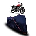 Universal Bike Body Cover Royal Enfield Meteor 350 | Waterproof (Tested), Dustproof &amp; Scratch Resistant | 5 Stitching Interlock | UV Protection | Navy Piping