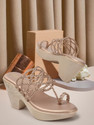 madam glorious Women Heels Sandal Pink 7