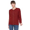 Madame Self Design Crew Neck Cardigan