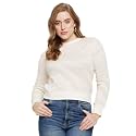 Madame Women Solid Off White Sweater
