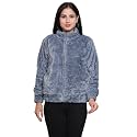 Womens Ultra-Soft Plush Fleece Winter Jacket with