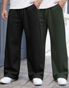 MADBROS Solid Men Black Olive Track Pants