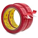 3M Double Sided Mounting Tape Heavy Duty 1''x 15.4 Ft 2 Pack Clear