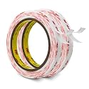 3M Double Sided Tape 0.5''x15.4Ft 2 Pack White Mounting Tape