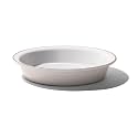 Made In Cookware - 9" Pie Dish - Navy Rim - Handcrafted Porcelain - Professional Bakeware - Crafted in France
