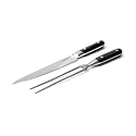 Made In Cookware - Carving Set (Includes Carving Knife and Fork) - Crafted in France - Full Tang with Black POM Handle