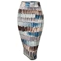 Made By Johnny Women's Premium Scuba Stretch High Waist Pencil Skirt Below Knee for Office Wear