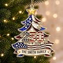 [Made in USA] Personalized 250Th Anniversary USA Christmas Ornaments - 250 Anniversary Christmas Ornament - Holiday Decor for Family - Friends - Keepsake Gift