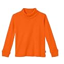 Made in USA Turtleneck 100% Cotton for Boys and Girls in Basic Colors for Kids School Base Layering
