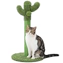 Made4Pets Cactus Cat Scratching Post for Indoor Cats with Plush Ball, 25.6"