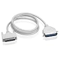 Madhabi 5M Parallel Printer Cable, DB25 Male to Centronics 36 Pin IEEE-1284 Connector, LPT Printer Cable for Dot Matrix, Legacy Inkjet and Laser Printers, White
