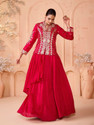 Madhuram Embroidered Stitched Lehenga with Jacket