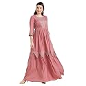 Madhuram Women39s Chinon Chiffon Traditional Ethnic Long
