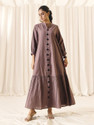 Madhuram Women Solid Gown Kurta