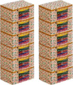 MADHVAN SAREE COVER Printed Non Woven Fabric Clothes Organiser For Wardrobe Set 12