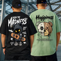 Madilyn Printed Men Round Neck Black Light