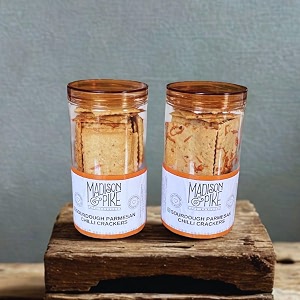 Madison Pike Sourdough Parmesan Chilli Crackers