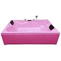 MADONNA Amazon 6 Feet Acrylic Bathtub With Bubble Bath And Filler System - Pink
