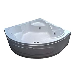 madonna ambassador 5 feet acrylic corner whirlpool bathtub white