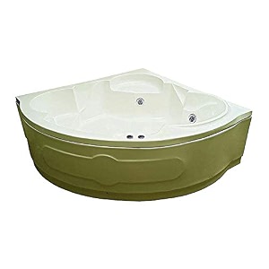 madonna ambassador 5 ft acrylic corner whirlpool bathtub - ivory