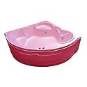 MADONNA Ambassador 5 Ft. Acrylic Corner Whirlpool Bathtub - Pink