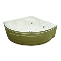 MADONNA Ambassador 5 Ft. Acrylic Corner Whirlpool Bathtub - Ivory