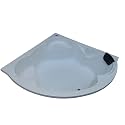 MADONNA Ambassador Acrylic 5 feet Corner Bathtub for Adults (White)