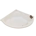 MADONNA Ambassador Acrylic 5 feet Corner Bathtub for Adults (Ivory)