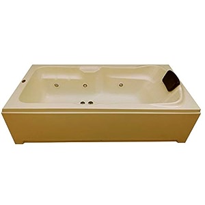 madonna elegant 6 ft acrylic massage bath tub with whirlpool massage system - ivory