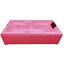 MADONNA Elegant 6 ft Acrylic Massage Bath Tub with Whirlpool Massage System - Pink