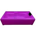 MADONNA Elegant 6 ft Acrylic Massage Bath Tub with Whirlpool Massage System - Magenta