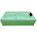 MADONNA Elegant 6 ft Acrylic Massage Bath Tub with Whirlpool Massage System - Green