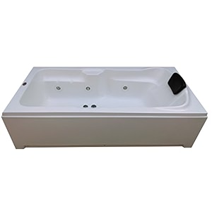 madonna acrylic elegant 6 ft massage bath tub with jacuzzi massage system white
