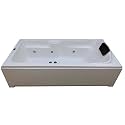 Madonna Acrylic Elegant 6 Ft Massage Bath Tub with Jacuzzi Massage System (White)