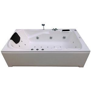 madonna euro 55 ft acrylic massage bath tub with whirlpool massage bubble bath back massager and filler system white