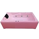 MADONNA Euro 5.5 ft Acrylic Bathtub with Whirlpool Massage System (Pink)
