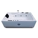 Madonna Euro 5.5 ft. Fully Loaded Combi-Massage Bathtub with Online Heater, Underwater LED lights, Audio System and Digital Control Panel - White
