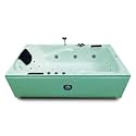 Madonna Euro 5.5 ft. Fully Loaded Combi-Massage Bathtub with Online Heater, Underwater LED lights, Audio System and Digital Control Panel - Green