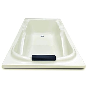 madonna euro acrylic 55 feet rectangular bathtub for adults with headrest ivory