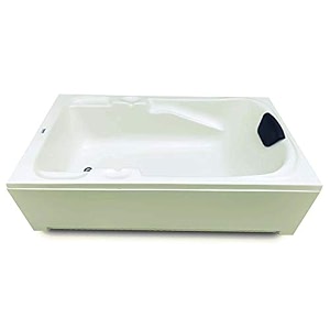 madonna euro acrylic 55 feet freestanding bathtub with headrest ivory