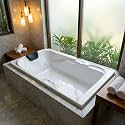 MADONNA Euro Acrylic 5.5 feet Rectangular Bathtub for adults (with Headrest) (White)
