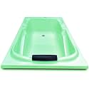 MADONNA Euro Acrylic 5.5 feet Rectangular Bathtub for adults (with Headrest) (Green)