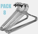 MadOverHangers Steel Coat Pack of 8 Hangers
