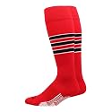 MadSportsStuff Softball Socks Baseball Socks | White &amp; Team Colors | USA Made | Sizes for Girls, Youth Boys, Men &amp; Women