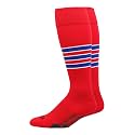MadSportsStuff Softball Socks Baseball Socks | White &amp; Team Colors | USA Made | Sizes for Girls, Youth Boys, Men &amp; Women