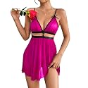 MADSY Women39s Lingerie Babydoll and Panty Set
