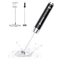 Maestri House LunaFro Rechargeable Milk Frother, Stand &amp; 2 Detachable Whisk