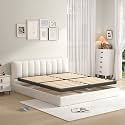 MAF 2 Inch Full Box Spring with Round Corner, Bunkie Board with Wood Slats